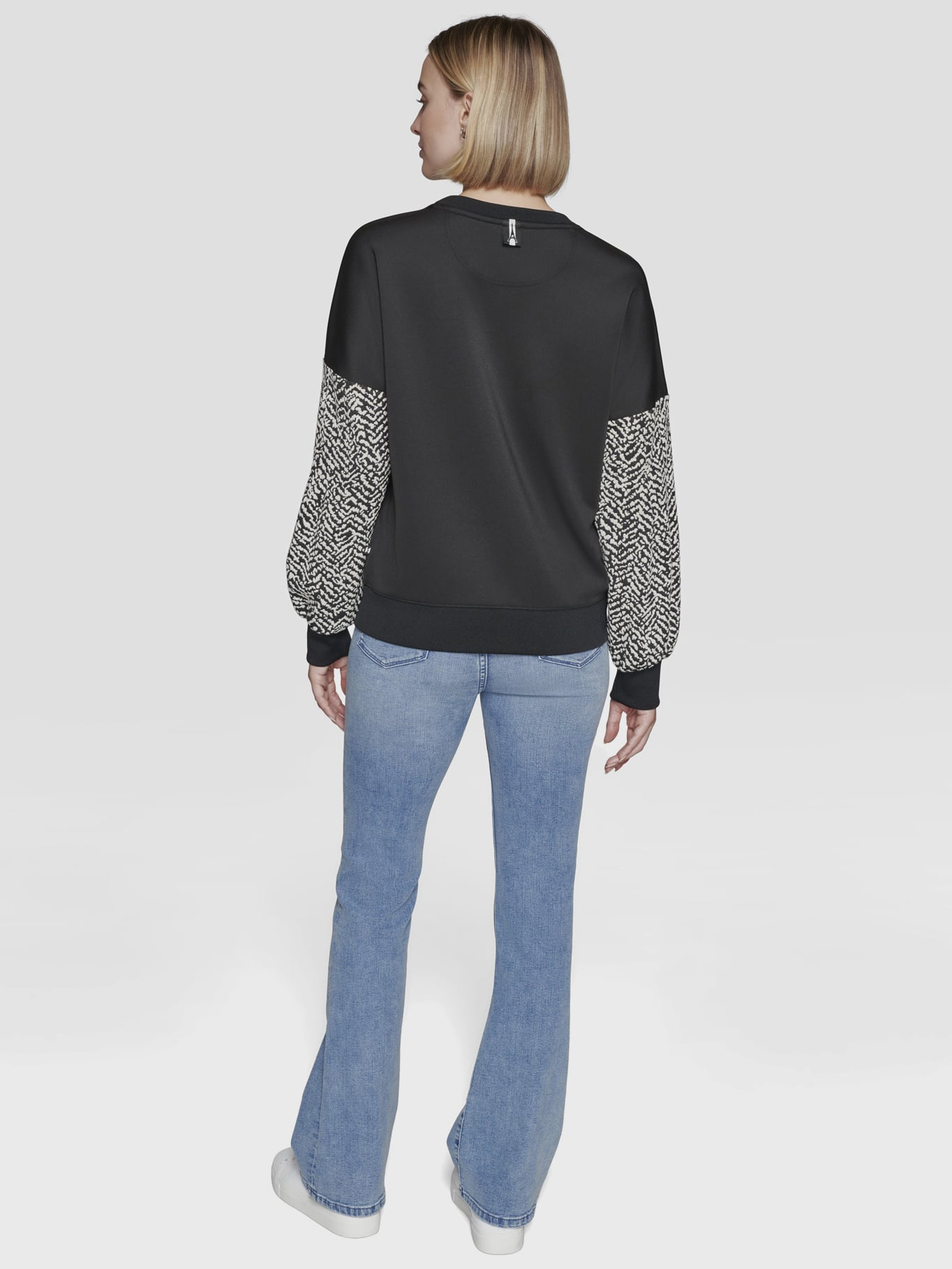 SWEATER DE PUNTO CON MANGAS EN CONTRASTE - 3