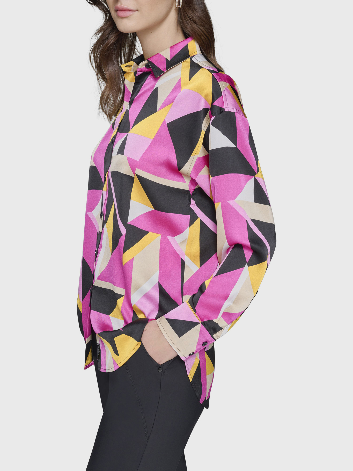 BLUSA CON PRINT GEOME TRICO - 4