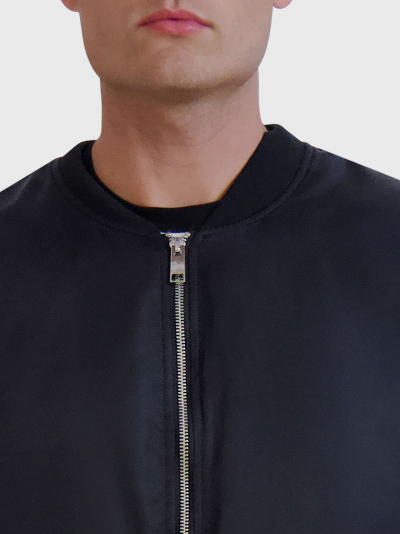 CHAQUETA BOMBER DE NYLON CON CIERRE COMPLETO - 5