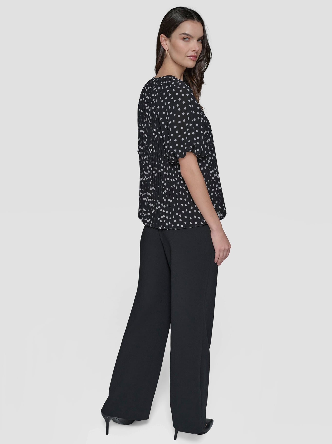 BLUSA CHIFFON CON PLIEGUES - 3