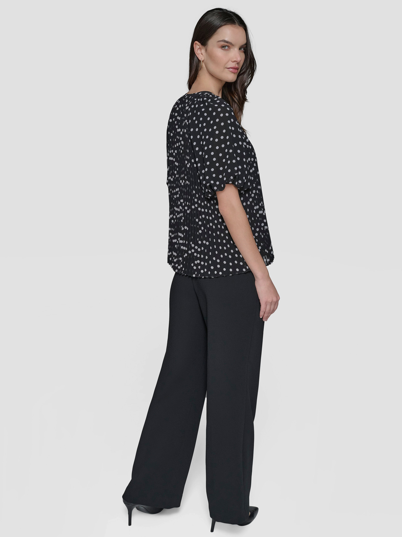 BLUSA CHIFFON CON PLIEGUES - 3