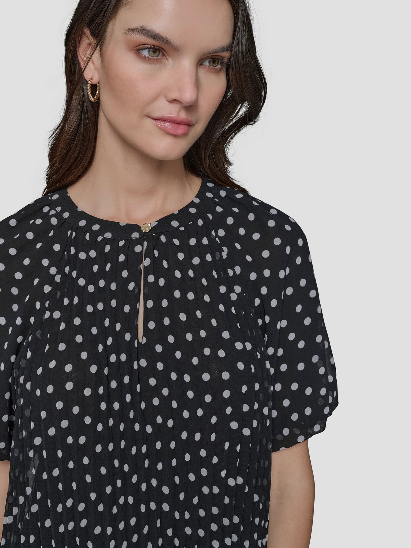 BLUSA CHIFFON CON PLIEGUES - 5