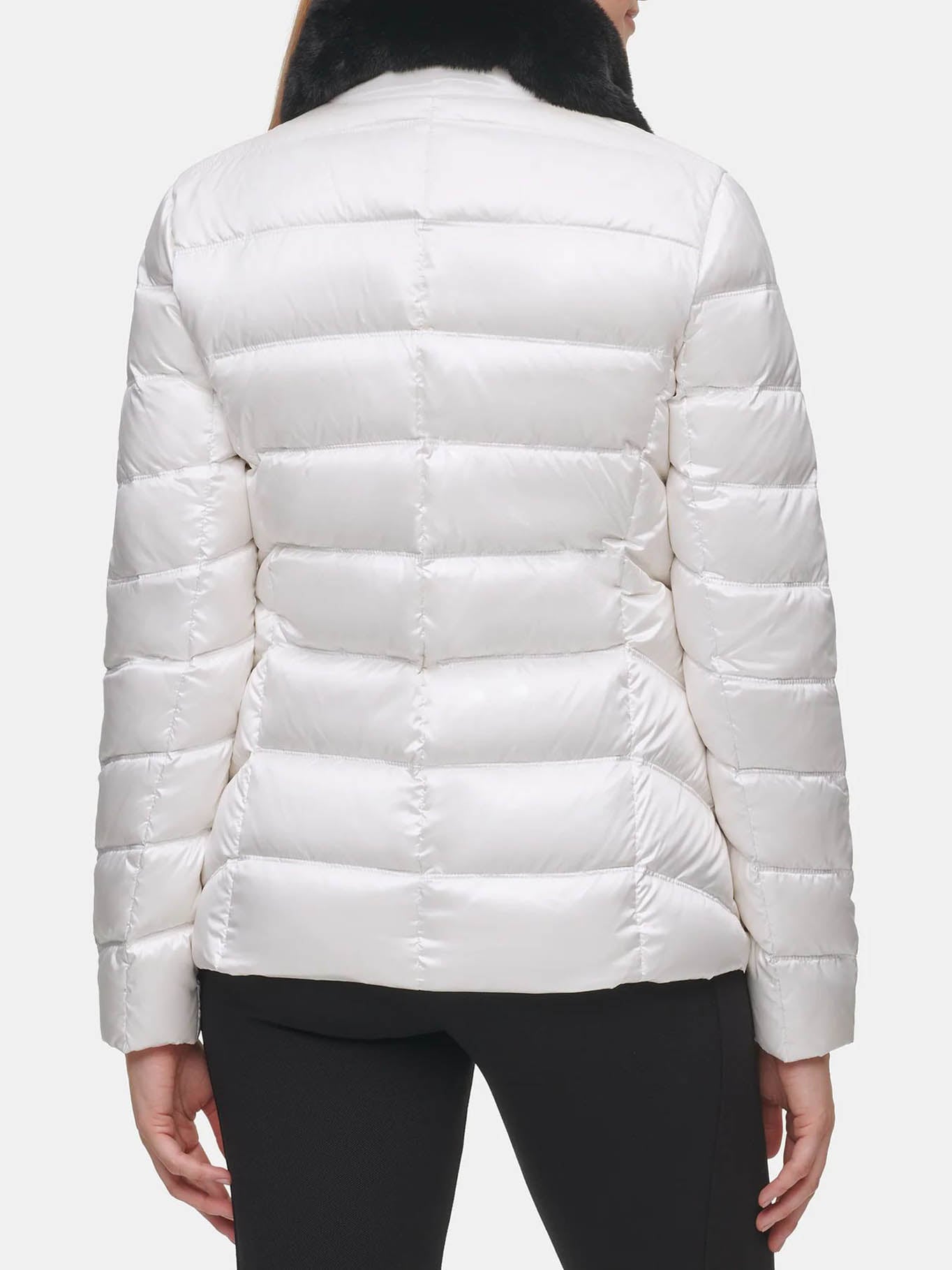 PARKA CON CUELLO DE CUERO SINTE TICO - 3