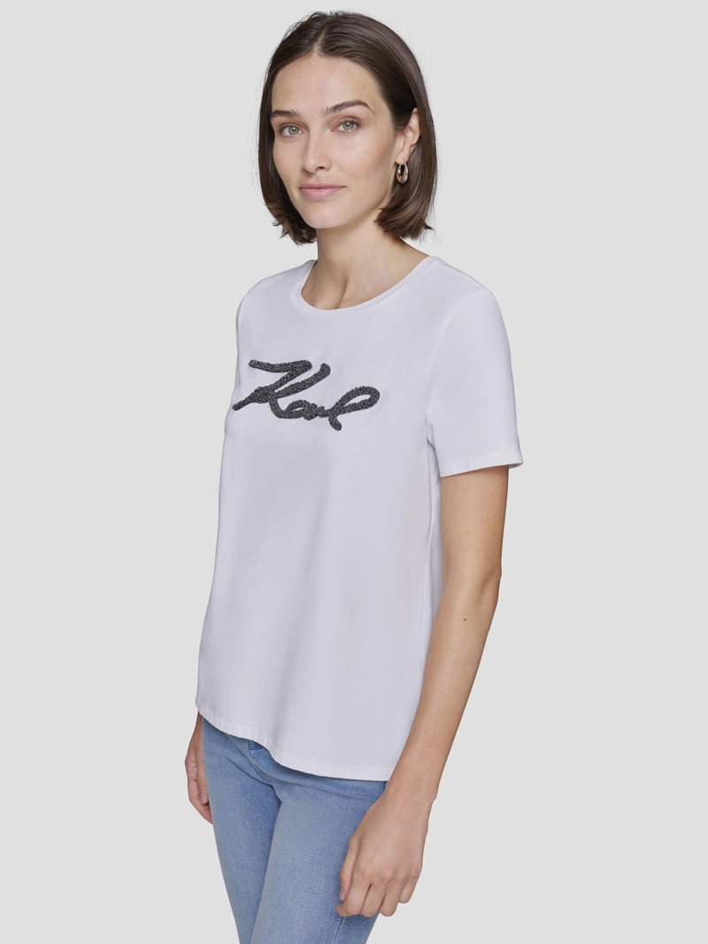 POLERA CON GUION DE KARL AFELPADO - 5