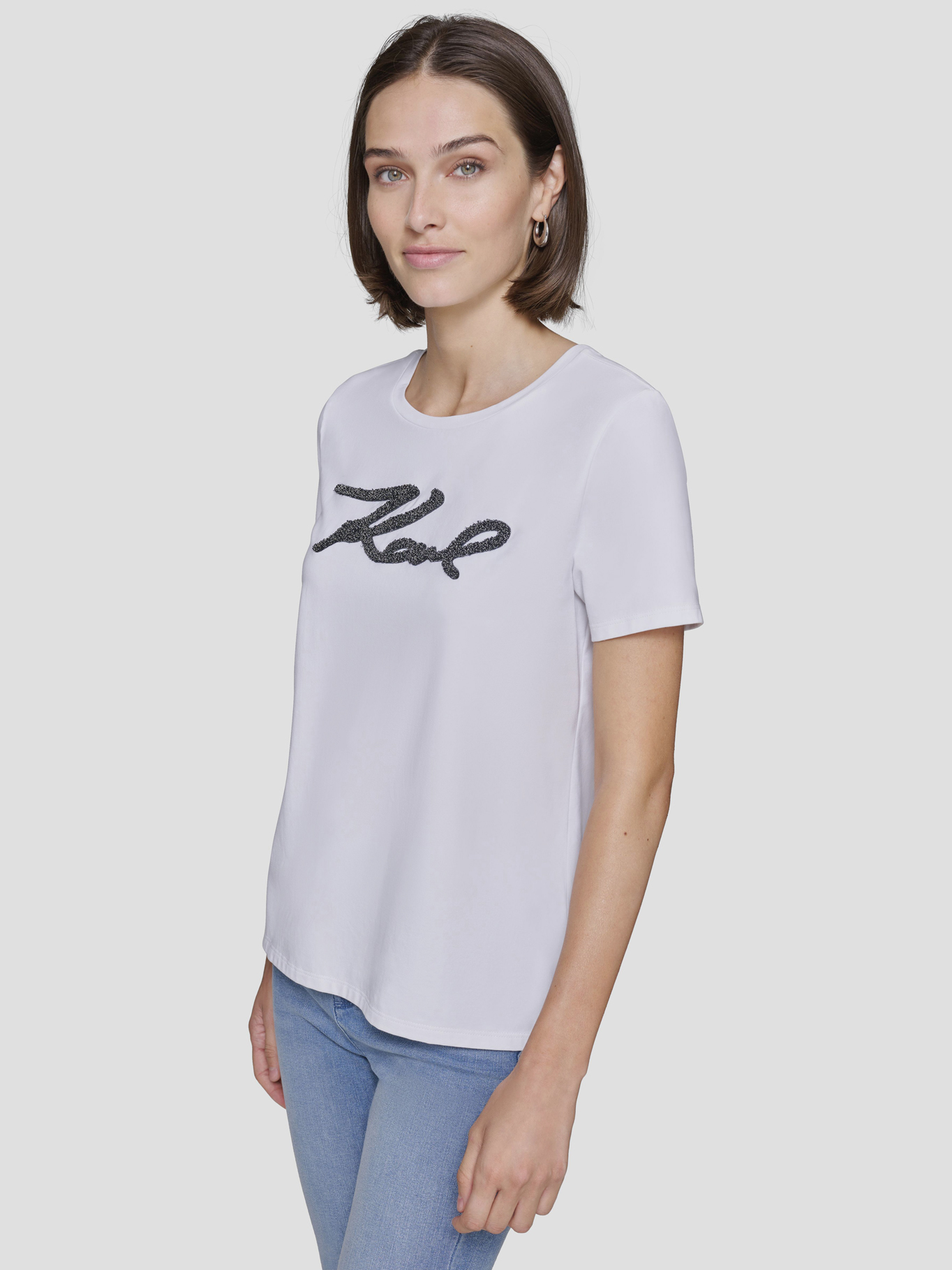 POLERA CON GUION DE KARL AFELPADO - 5