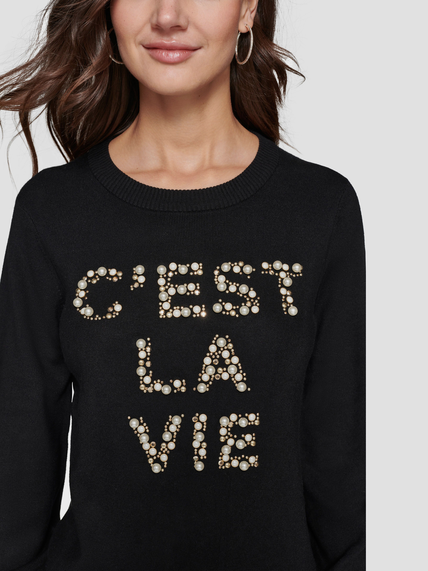 SWEATER CON ADORNO DE PERLAS - 5