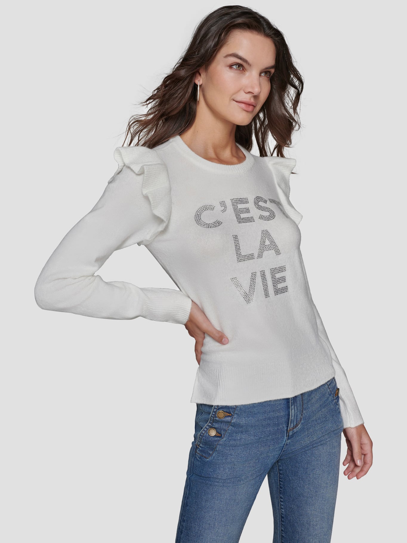 SWEATER CON VOLANTES - 1
