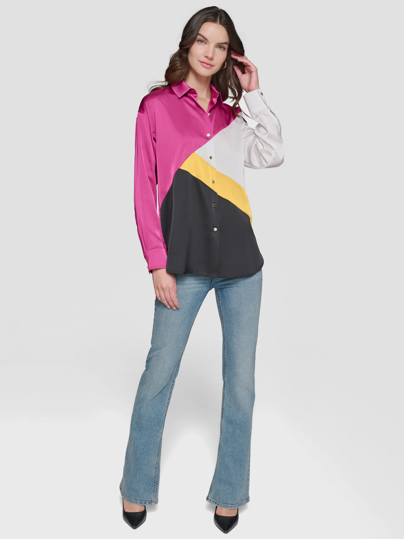 CAMISA CON BLOQUES DE COLORES - 2