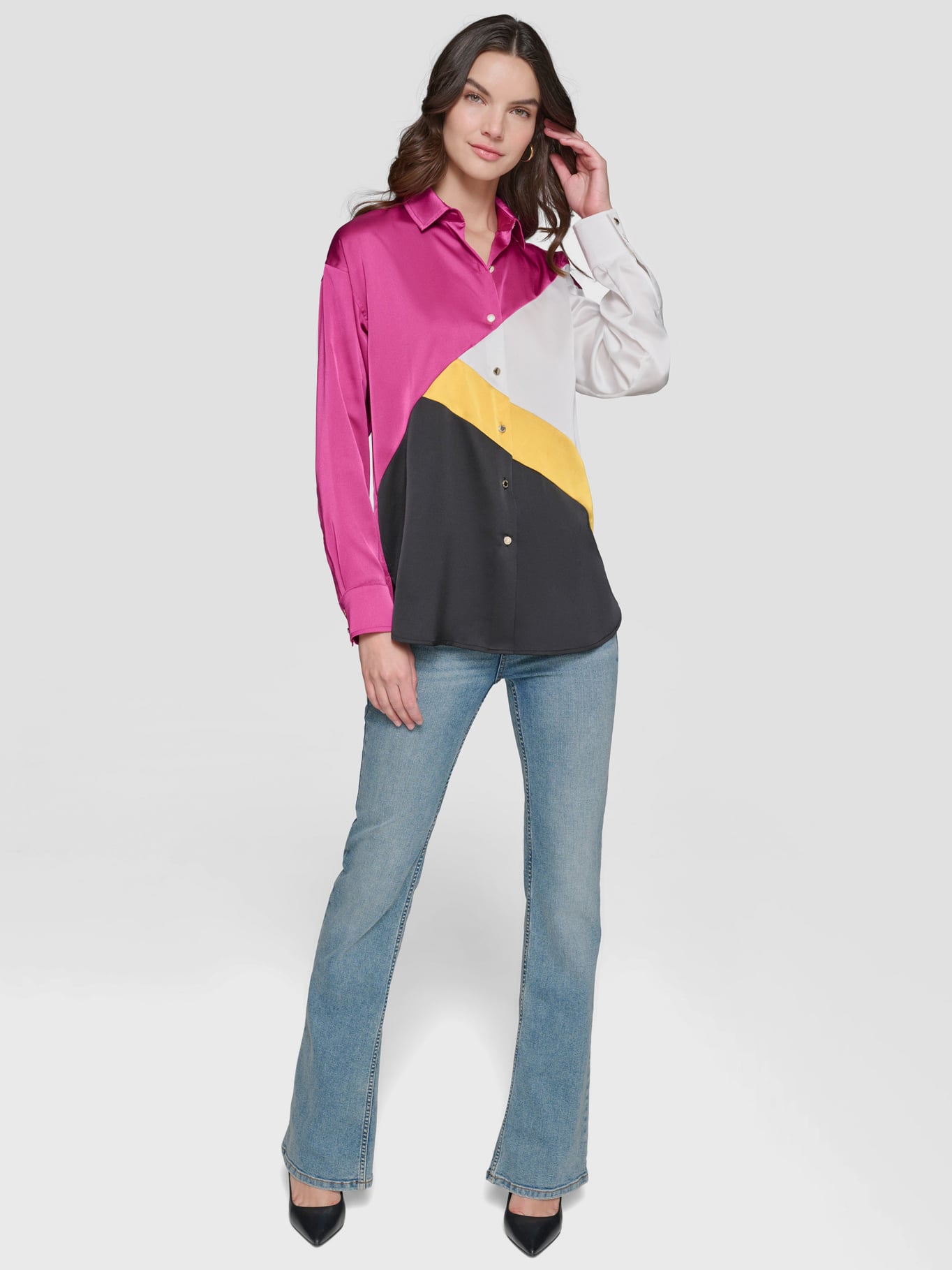CAMISA CON BLOQUES DE COLORES - 2