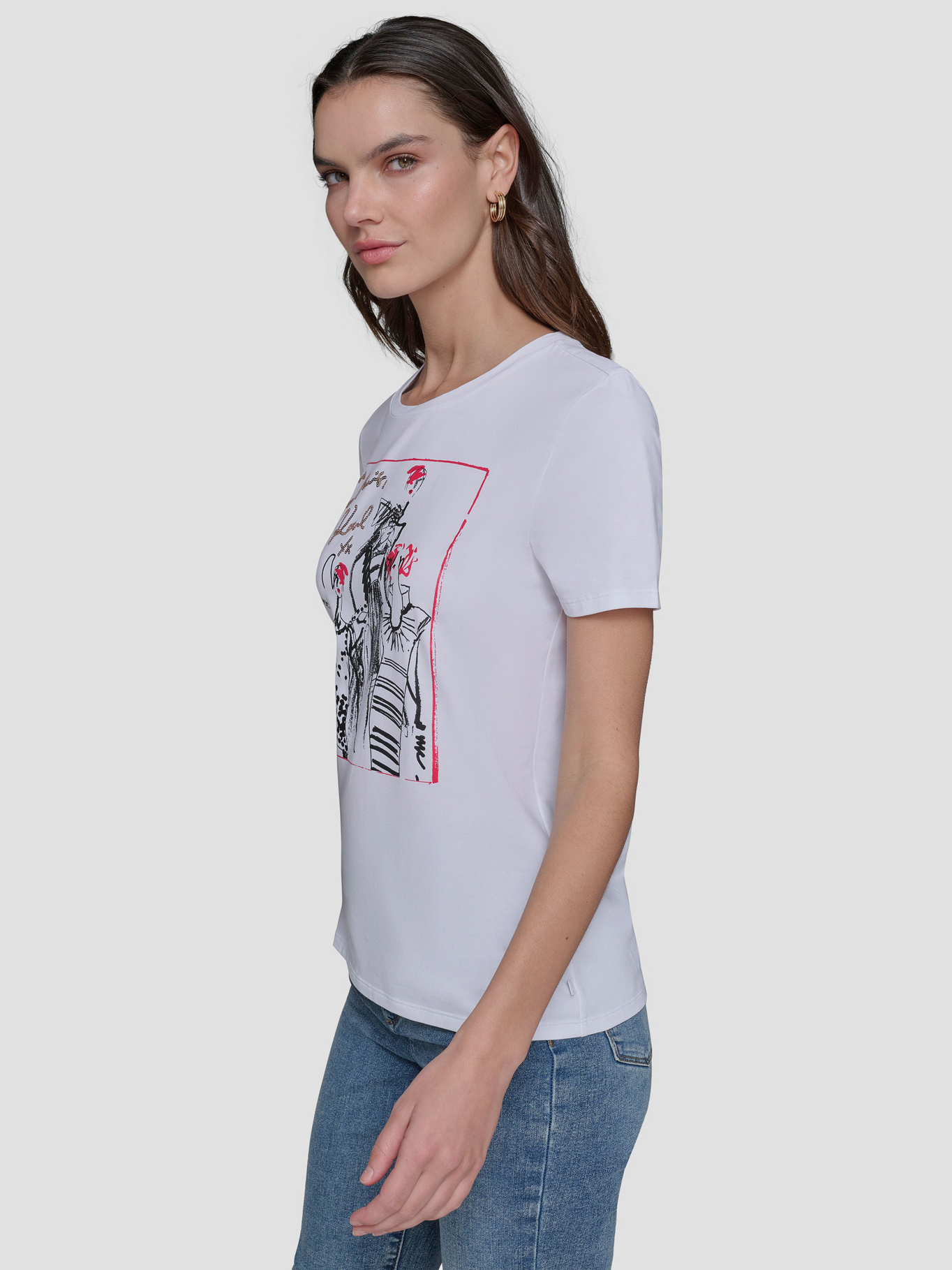 POLERA CON BOCETO DE CHICA - 4