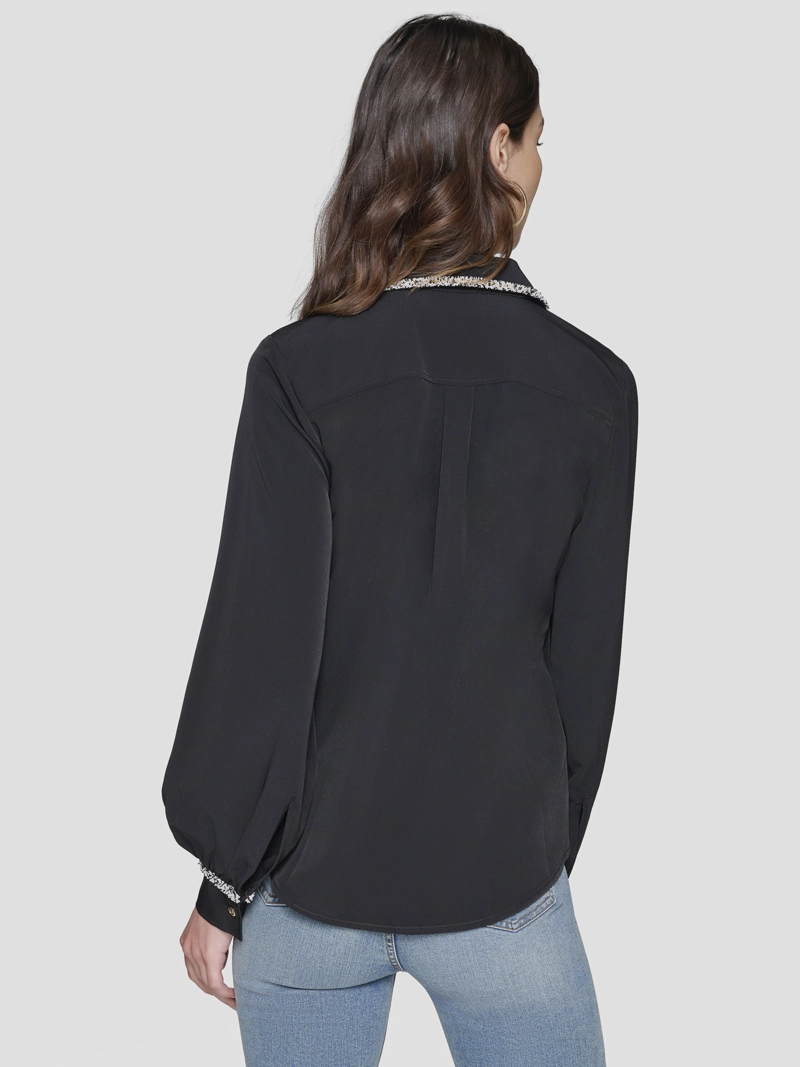 CAMISA CON DETALLES DE FLECOS - 2