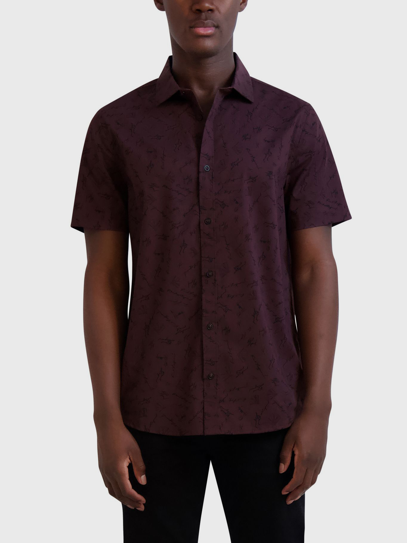 CAMISA CON ESTAMPADO DE FIRMA DE KARL - 1