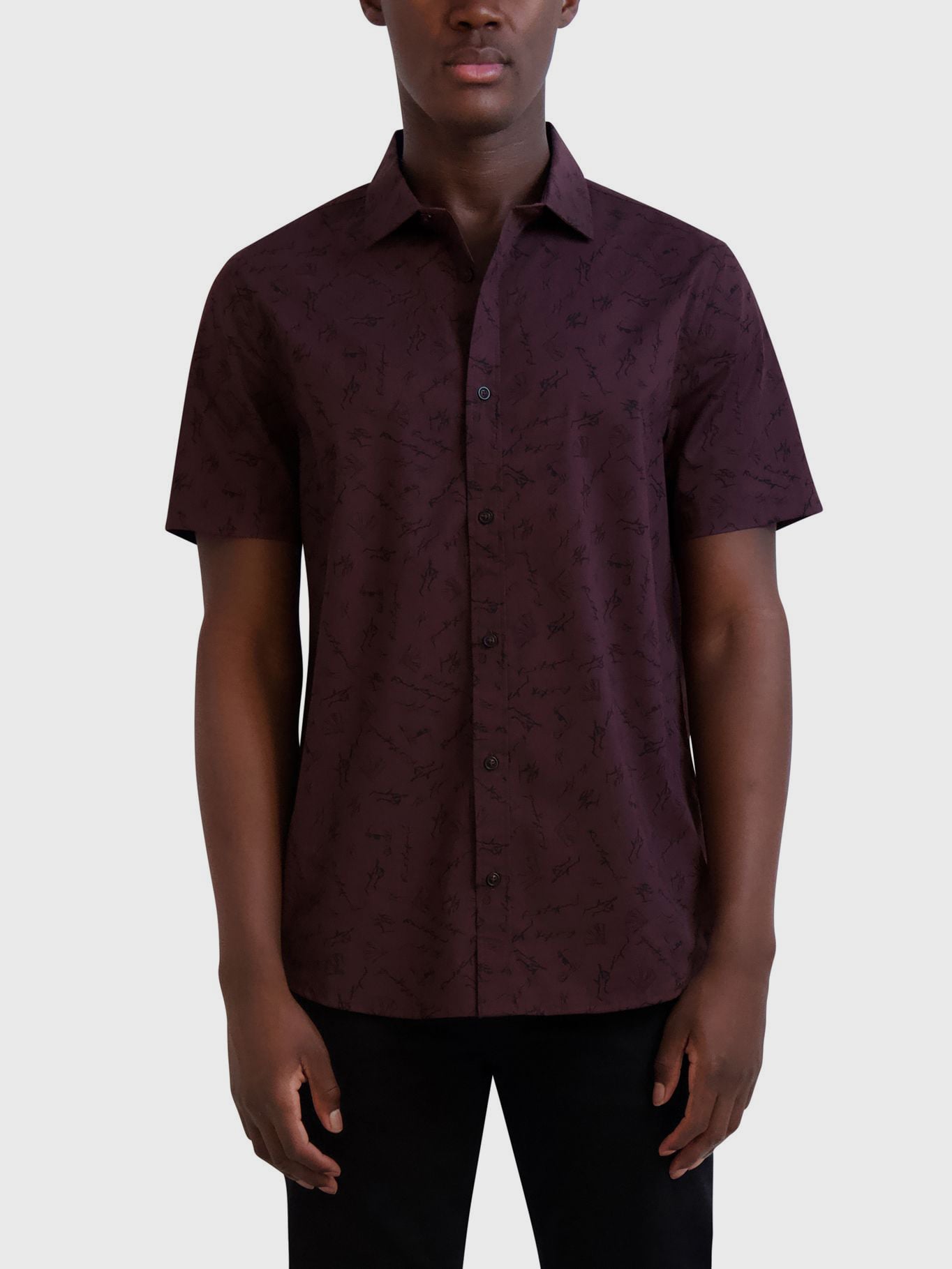 CAMISA CON ESTAMPADO DE FIRMA DE KARL - 1