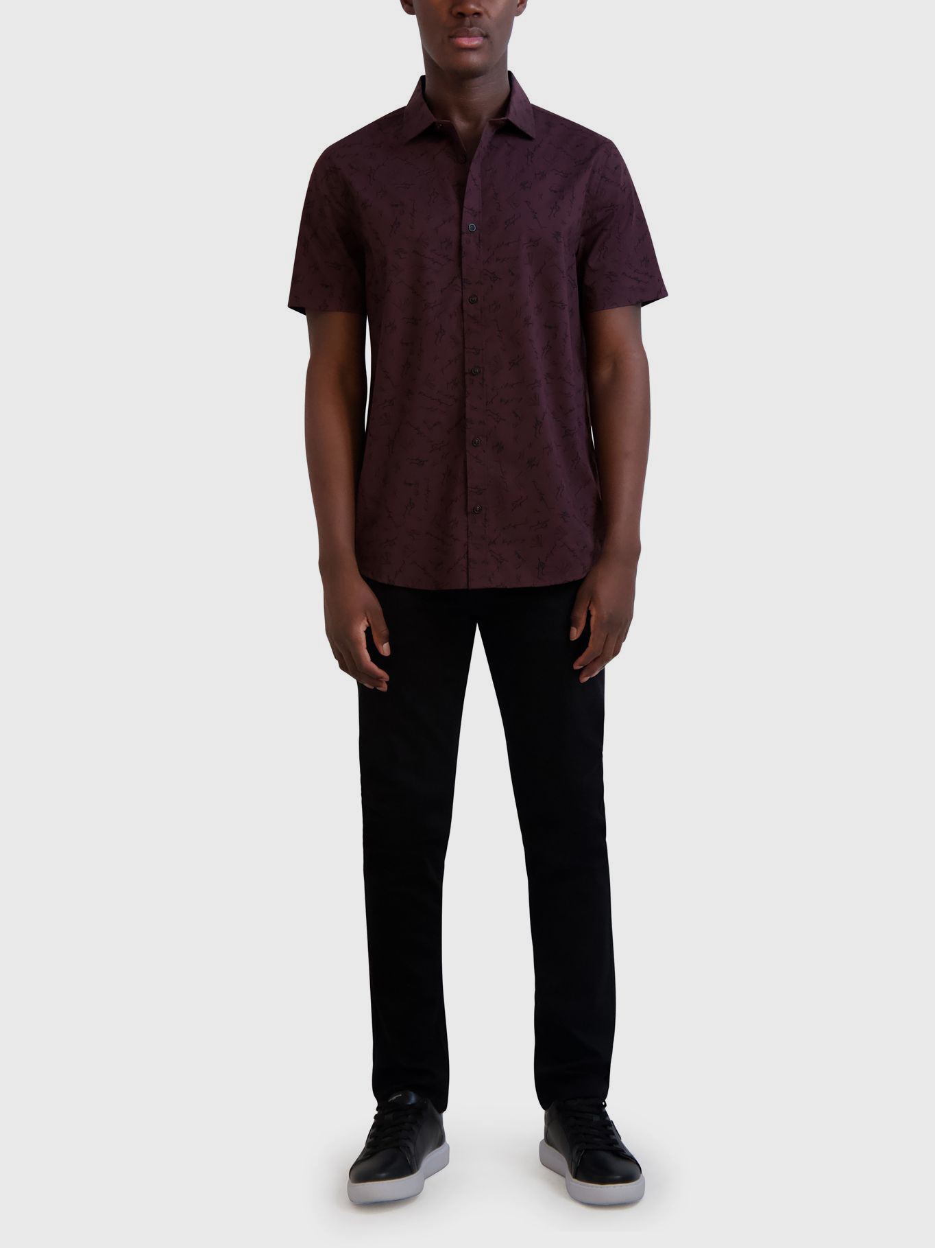 CAMISA CON ESTAMPADO DE FIRMA DE KARL - 2
