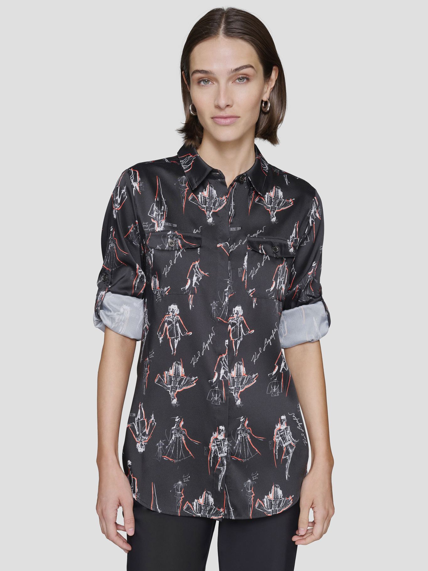 CAMISA ESTAMPADA MANGA LARGA - 1