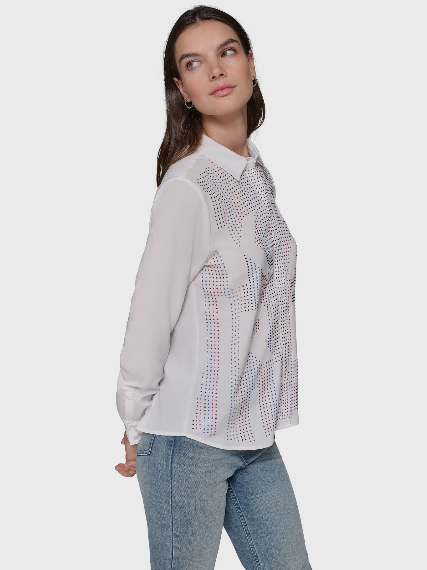 CAMISA SUAVE CON PIEDRAS - 3