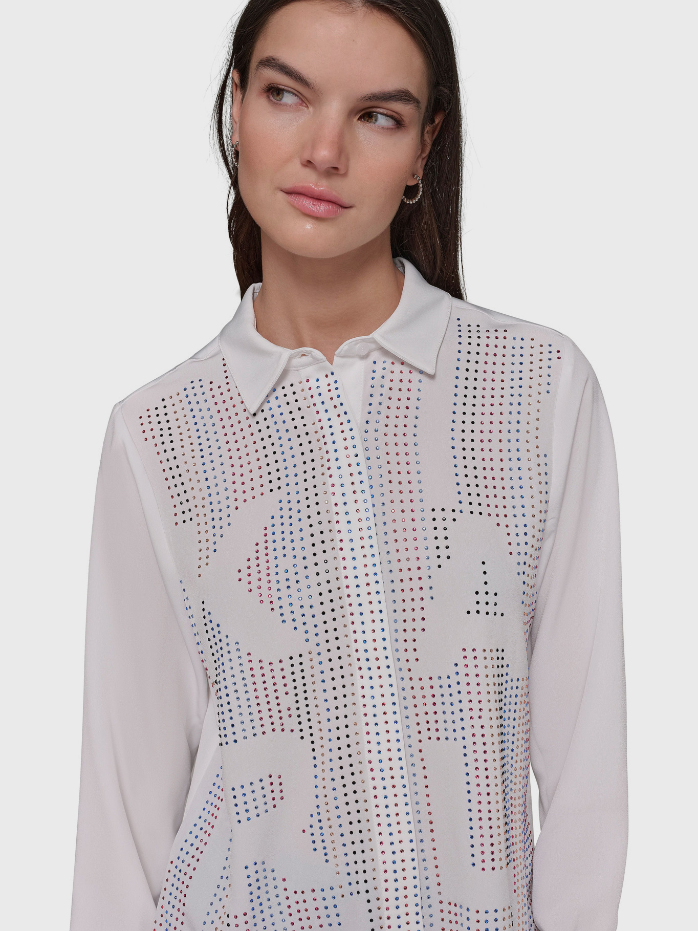 CAMISA SUAVE CON PIEDRAS - 5