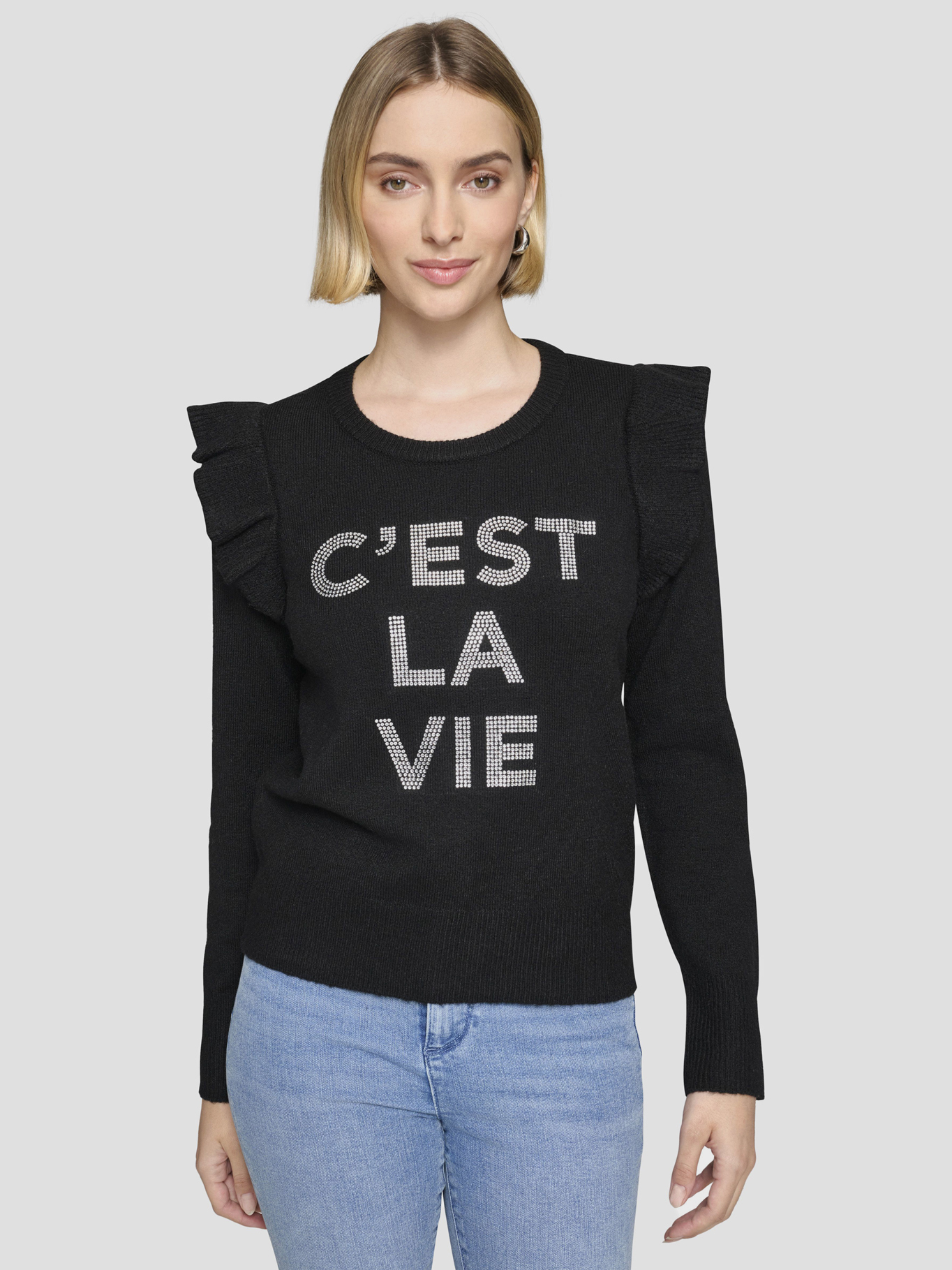 SWEATER CON VOLANTES - 1