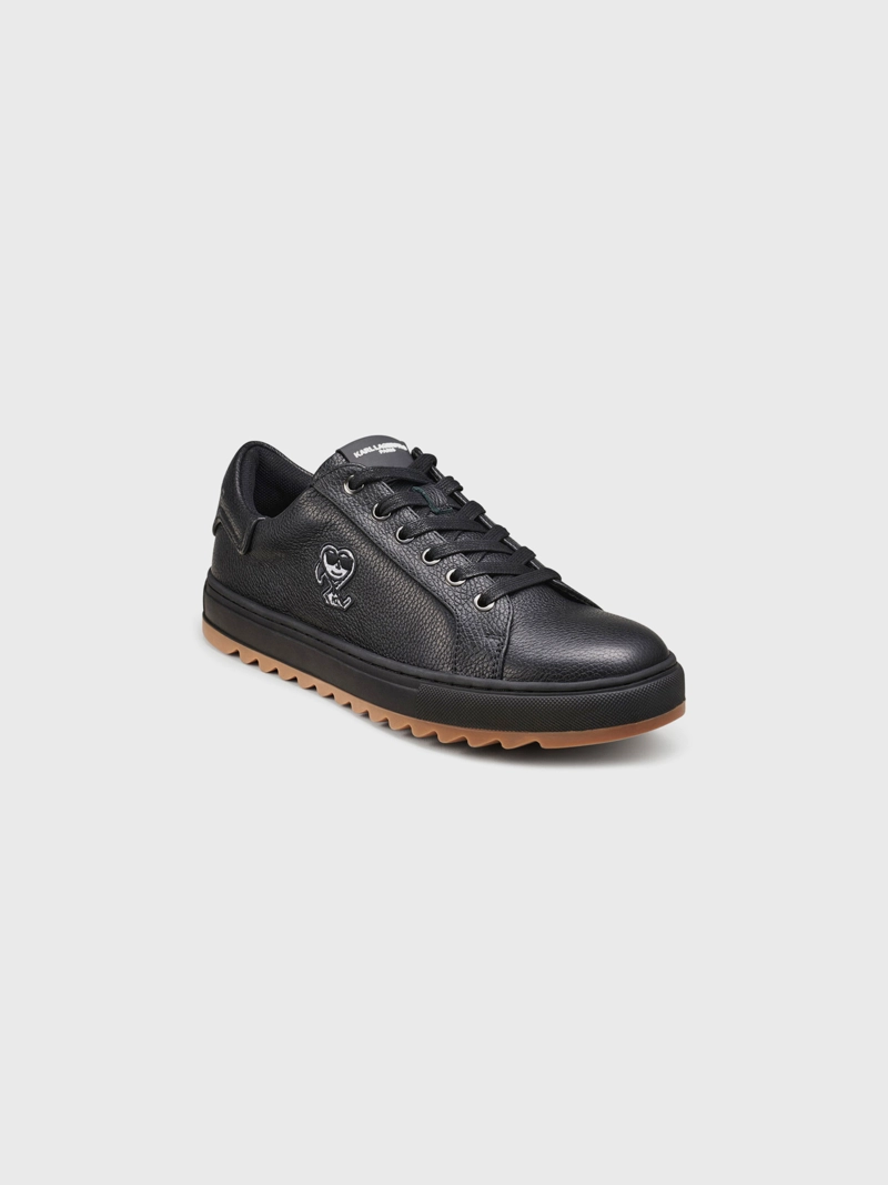 ZAPATILLAS DE CUERO CON PARCHE - 1