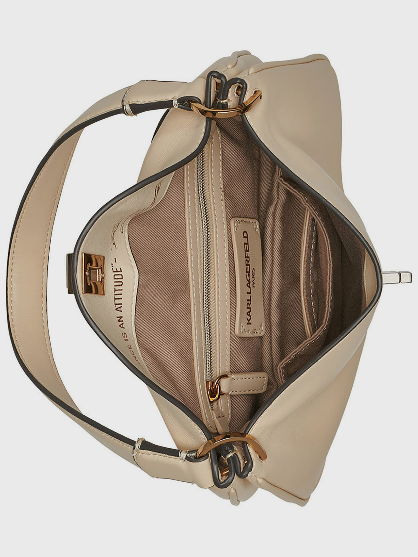 CARTERA DE HOMBRO CON BROCHE GIRATORIO - NADINE - 4