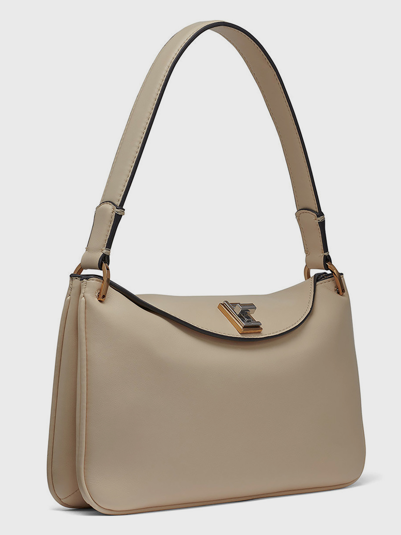 CARTERA DE HOMBRO CON BROCHE GIRATORIO - NADINE - 5