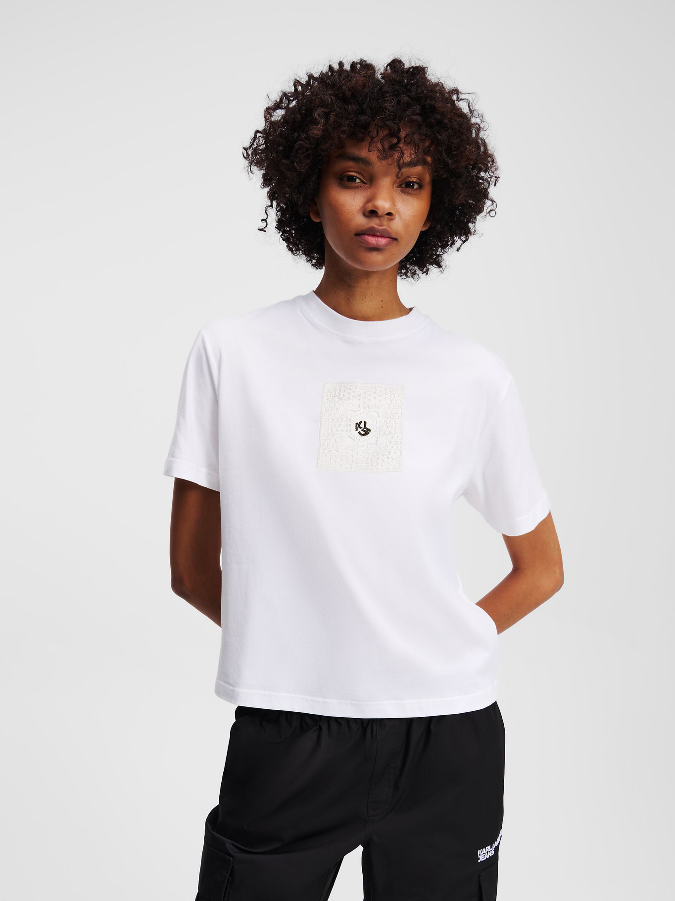 POLERA REGULAR CON MONOGRAMA - 1