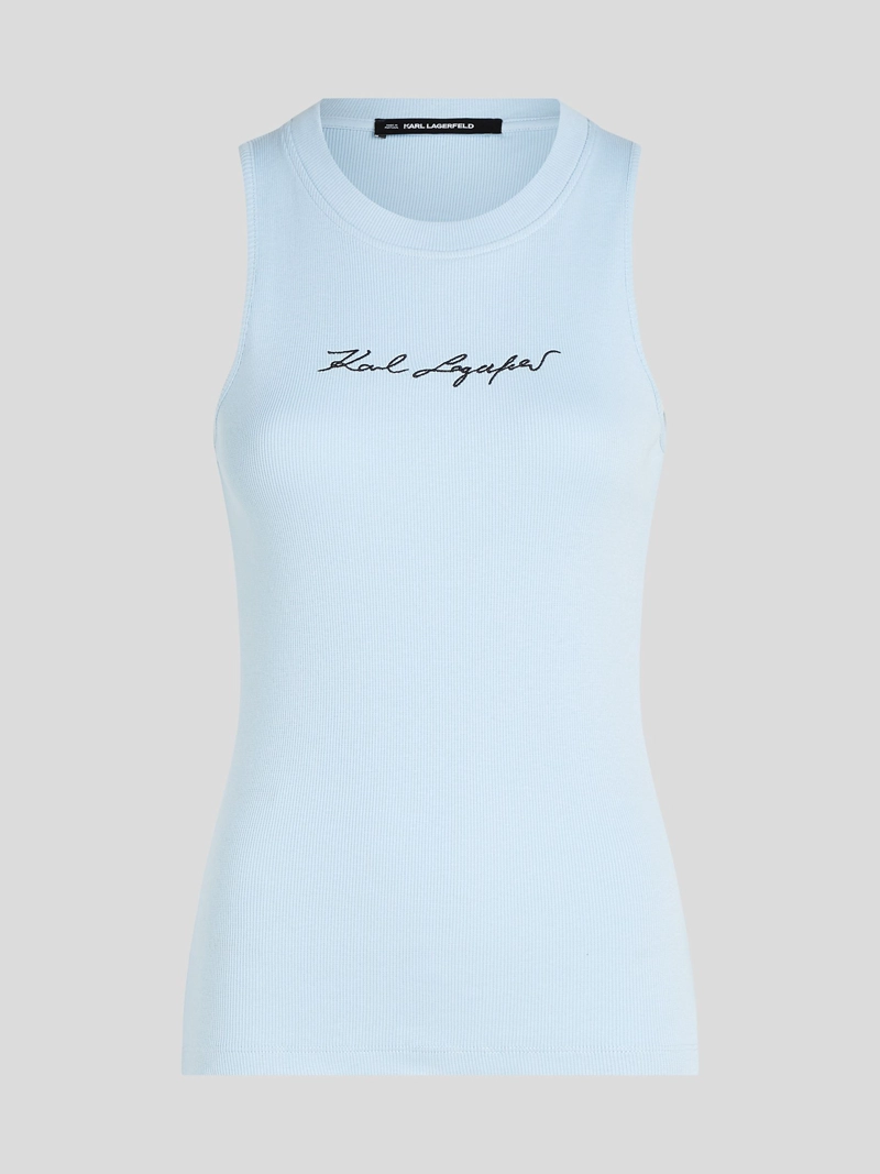 POLERA ESSENTIAL ACANALADA SIN MANGAS - 1