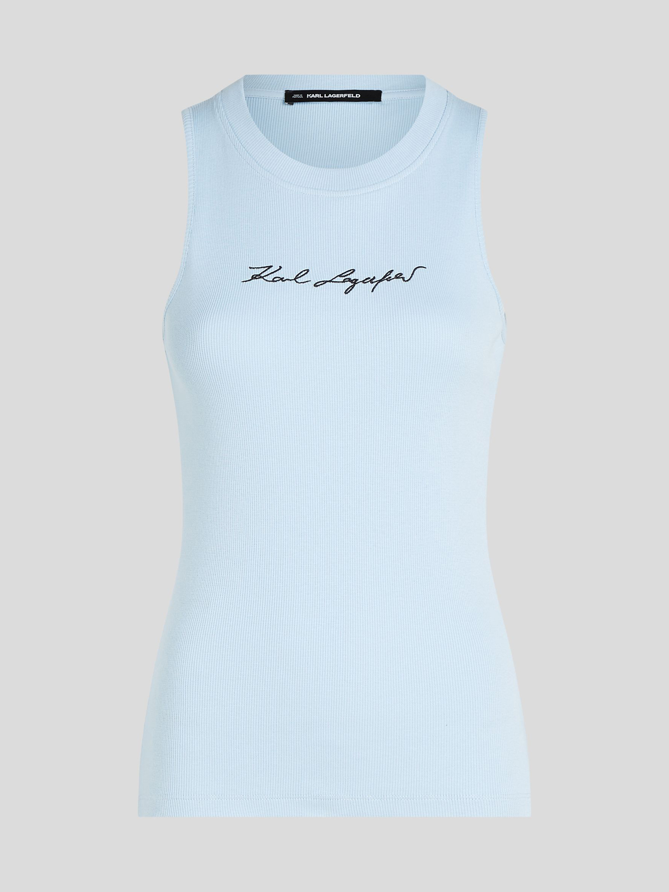 POLERA ESSENTIAL ACANALADA SIN MANGAS - 1