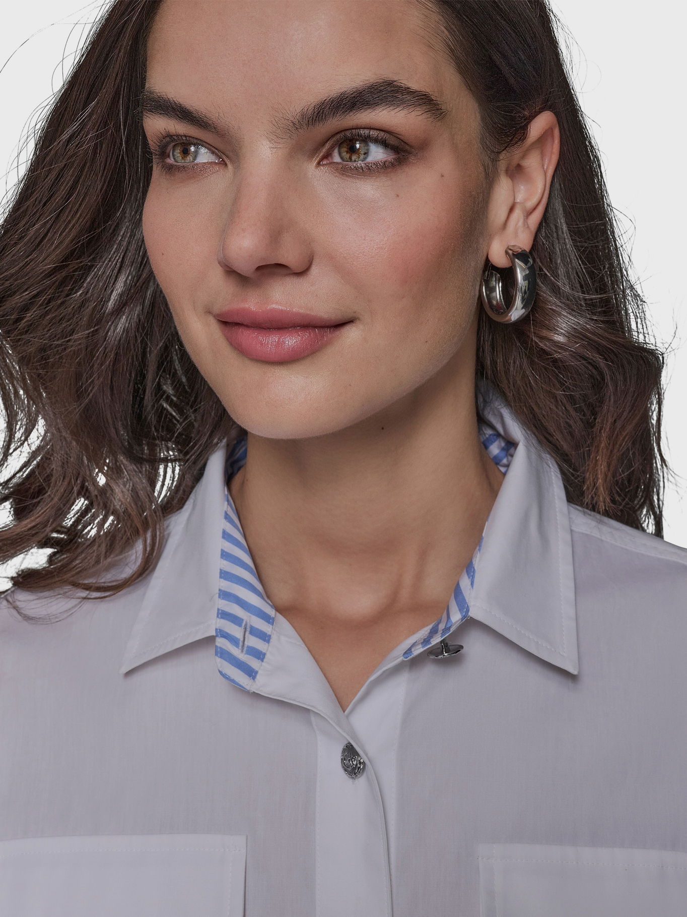 CAMISA CROP DE POPELINA - 4
