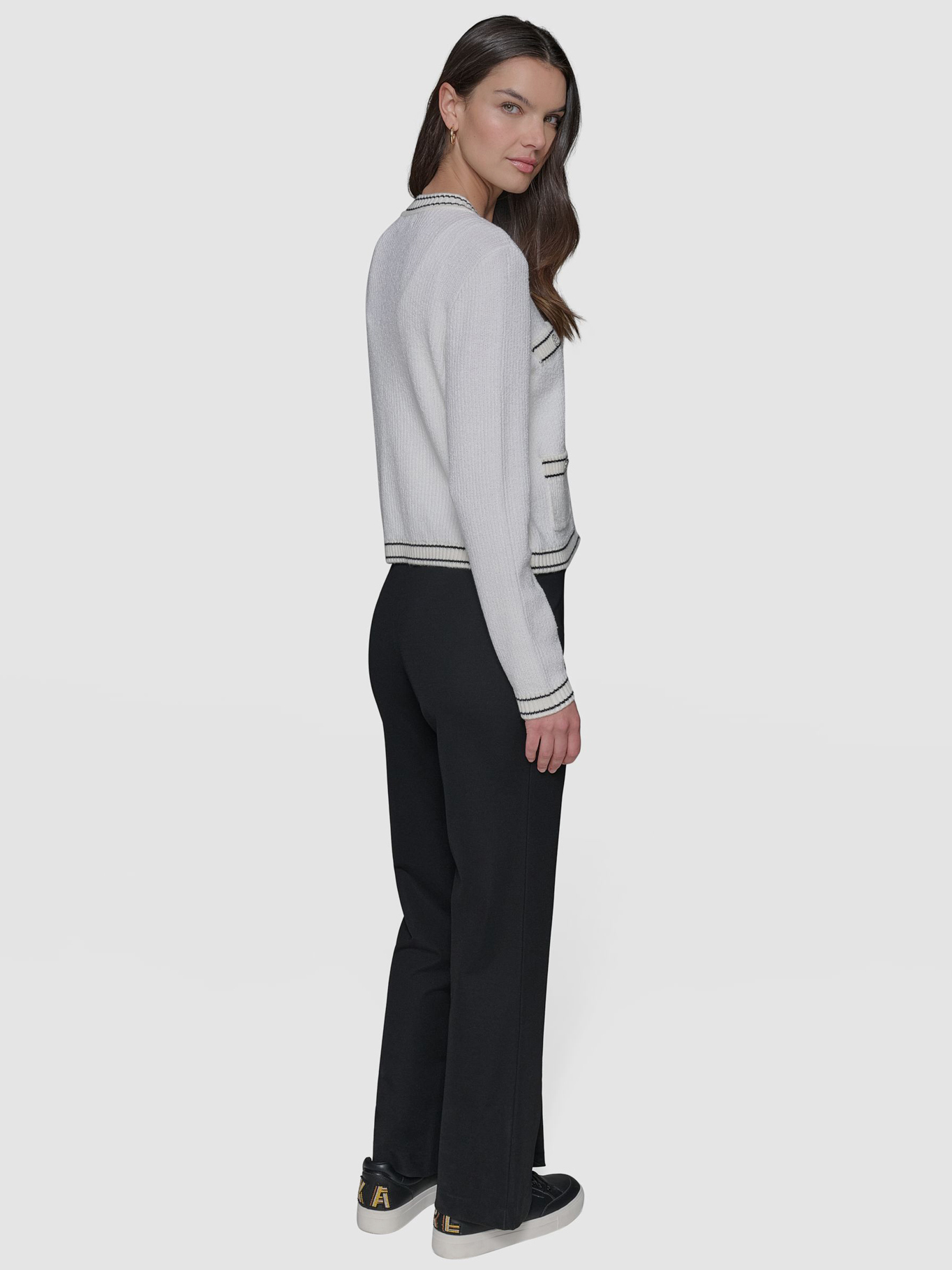 SWEATER MARLED DE MULTIPLES BOLSILLOS - 3