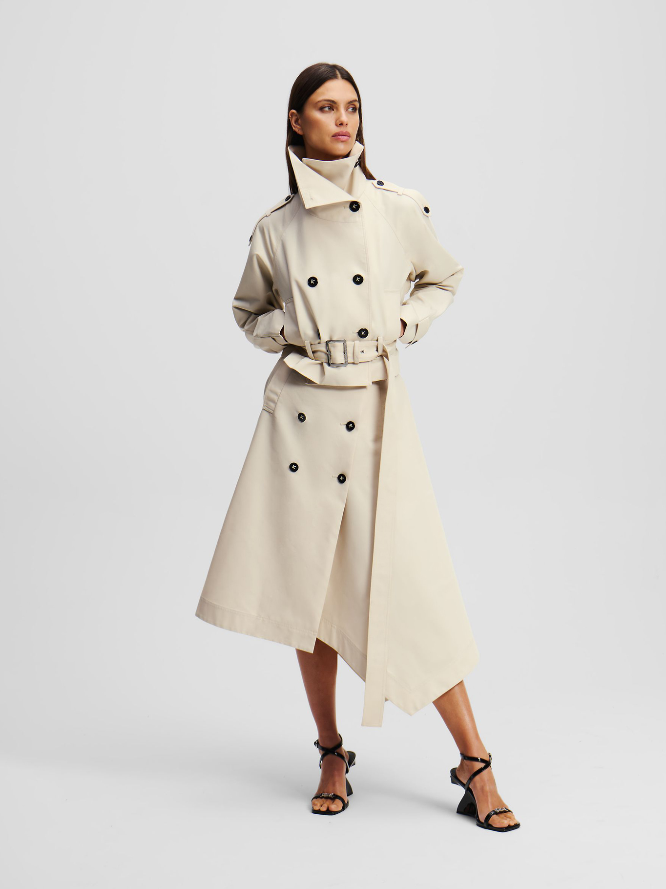 FALDA TRENCH DE SARGA DE ALGODON - 4