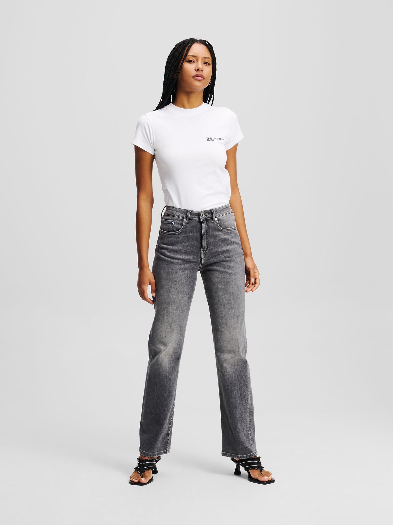 JEANS RECTOS DE TALLE ALTO - 1