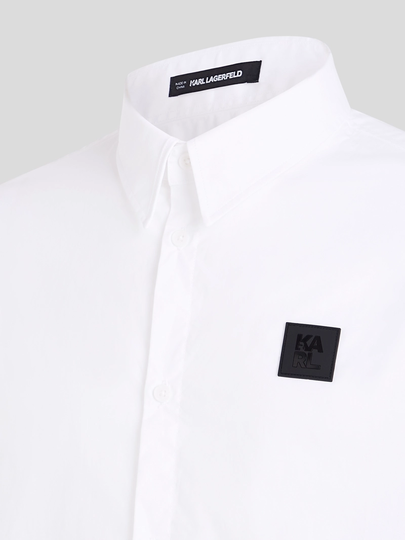 CAMISA DE POPELINA CON PARCHE DE GOMA - 3