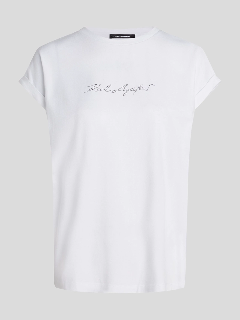 POLERA CON PEDRERIA KARL SIGNATURE - 5