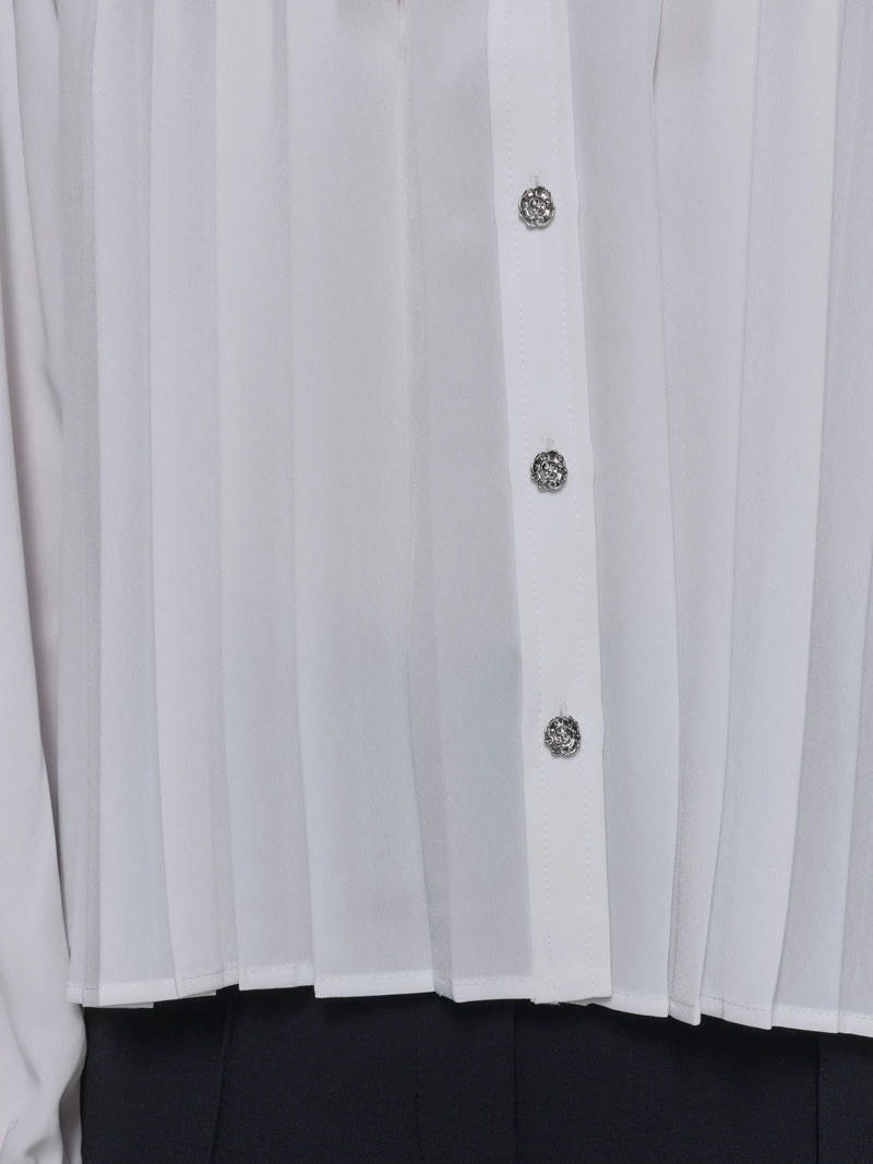CAMISA DE POPELINA PLISADA - 5