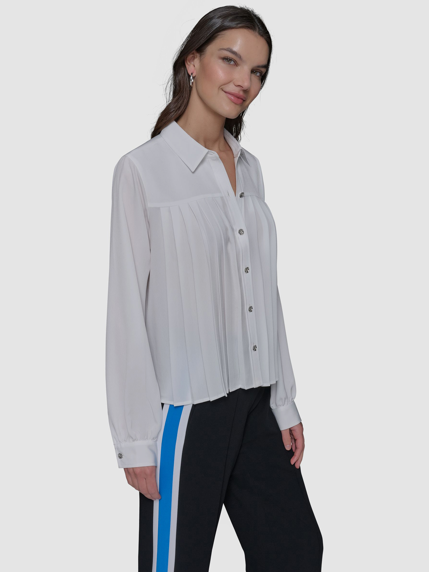 CAMISA DE POPELINA PLISADA - 6