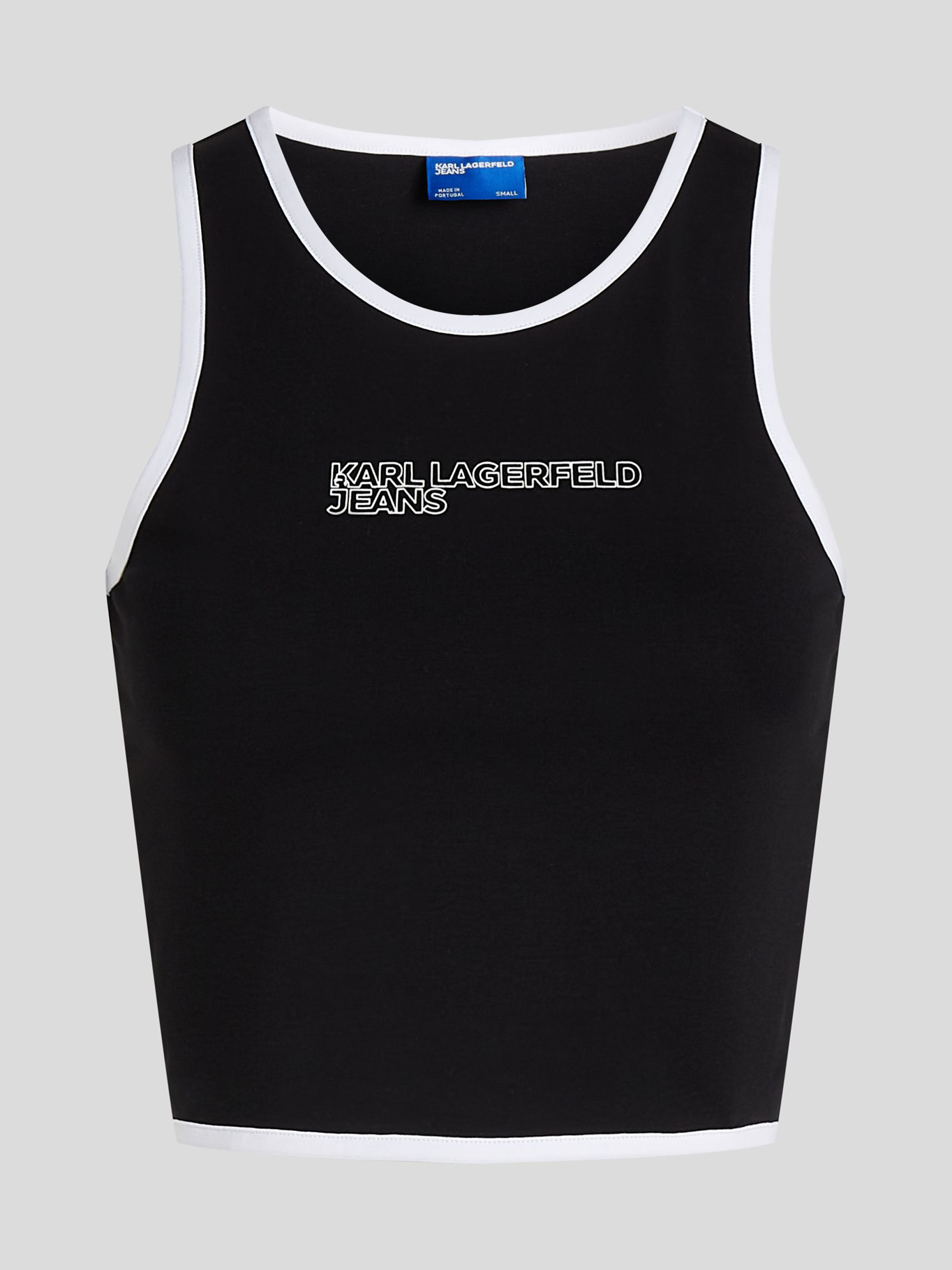 POLERA SIN MANGAS CON DETALLES DE RIBETE - 5