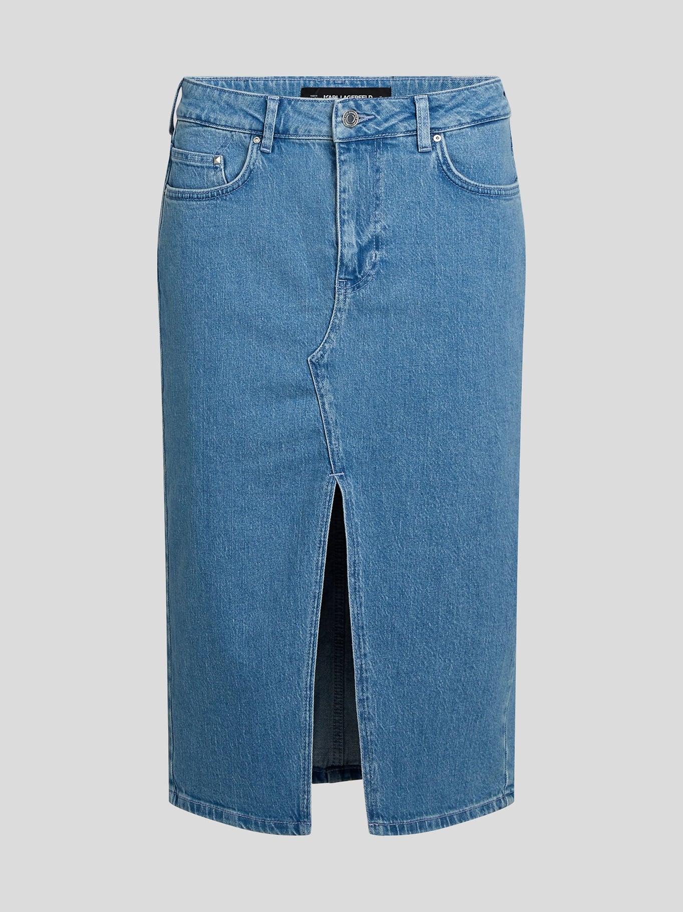 FALDA MIDI DENIM - 1