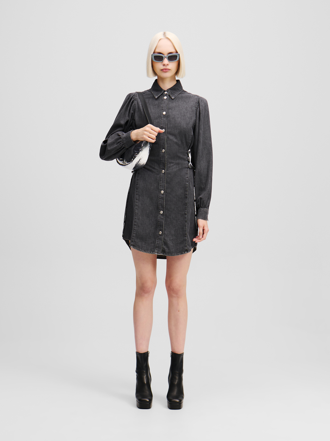 VESTIDO CAMISERO DENIM - 4