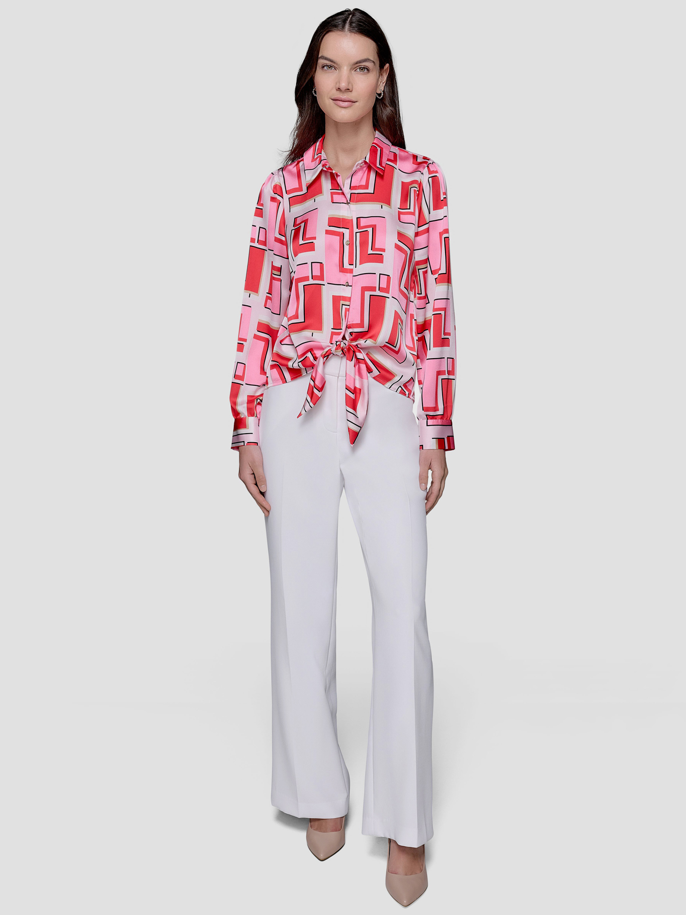 CAMISA ESTAMPADA CON LAZO - 2