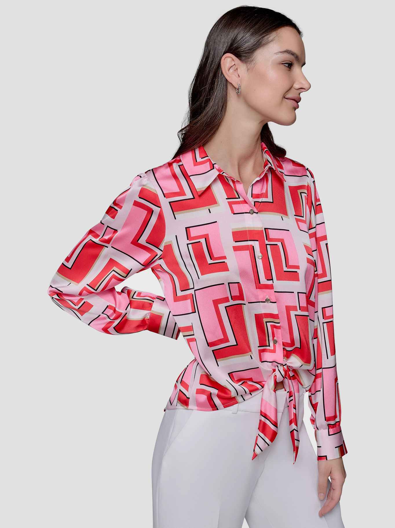 CAMISA ESTAMPADA CON LAZO - 5