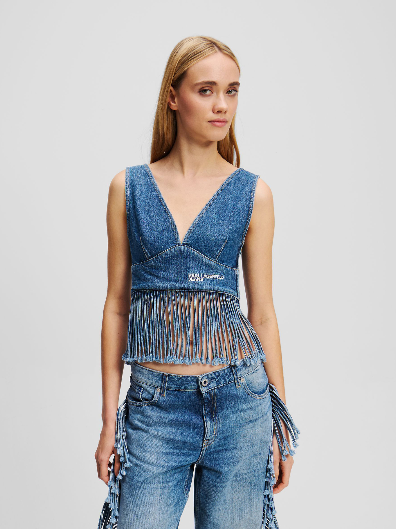 TOP DENIM CON FLECOS - 1