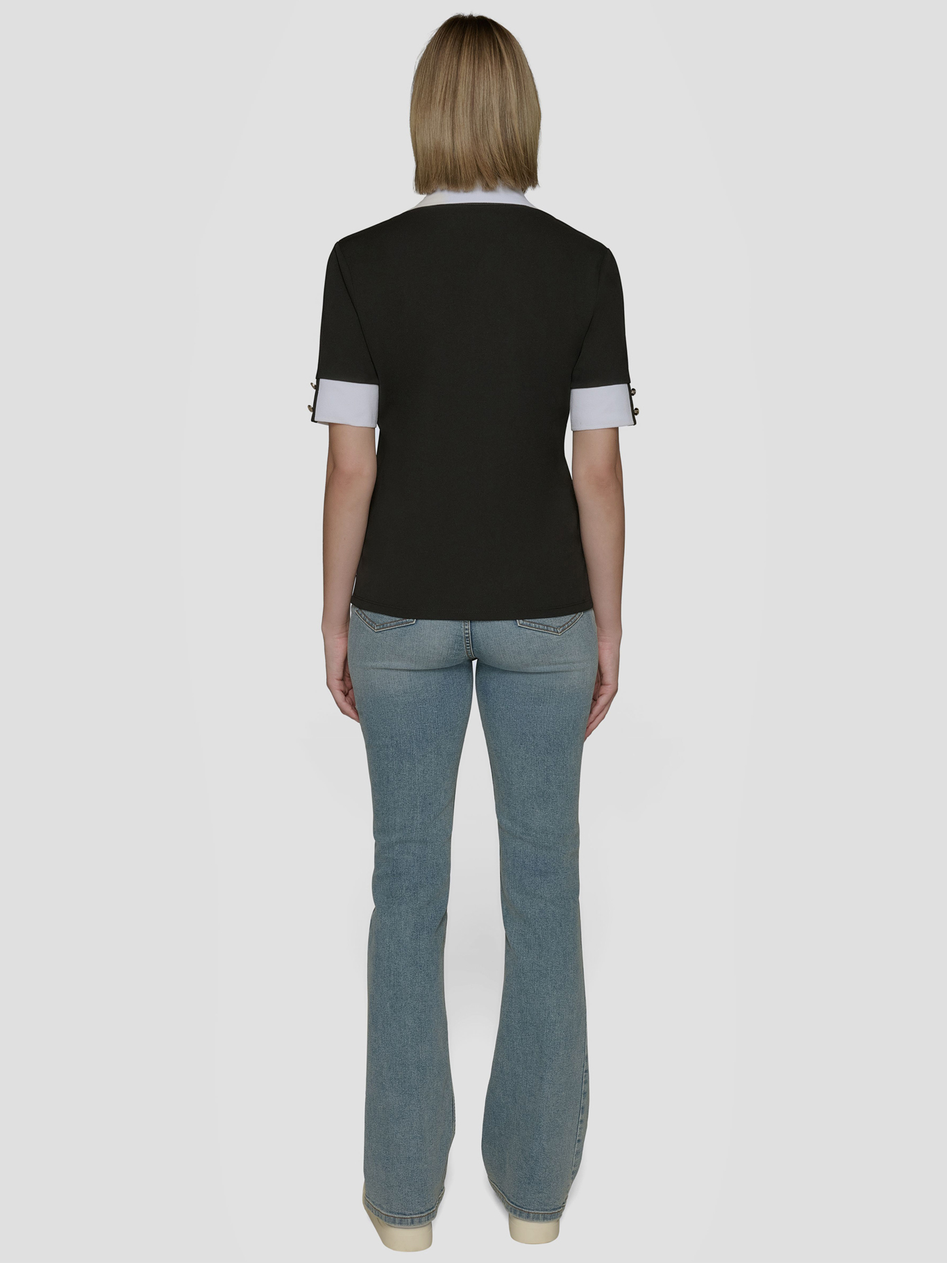POLERA HENLEY CON PUÑOS EN CONTRASTE - 3