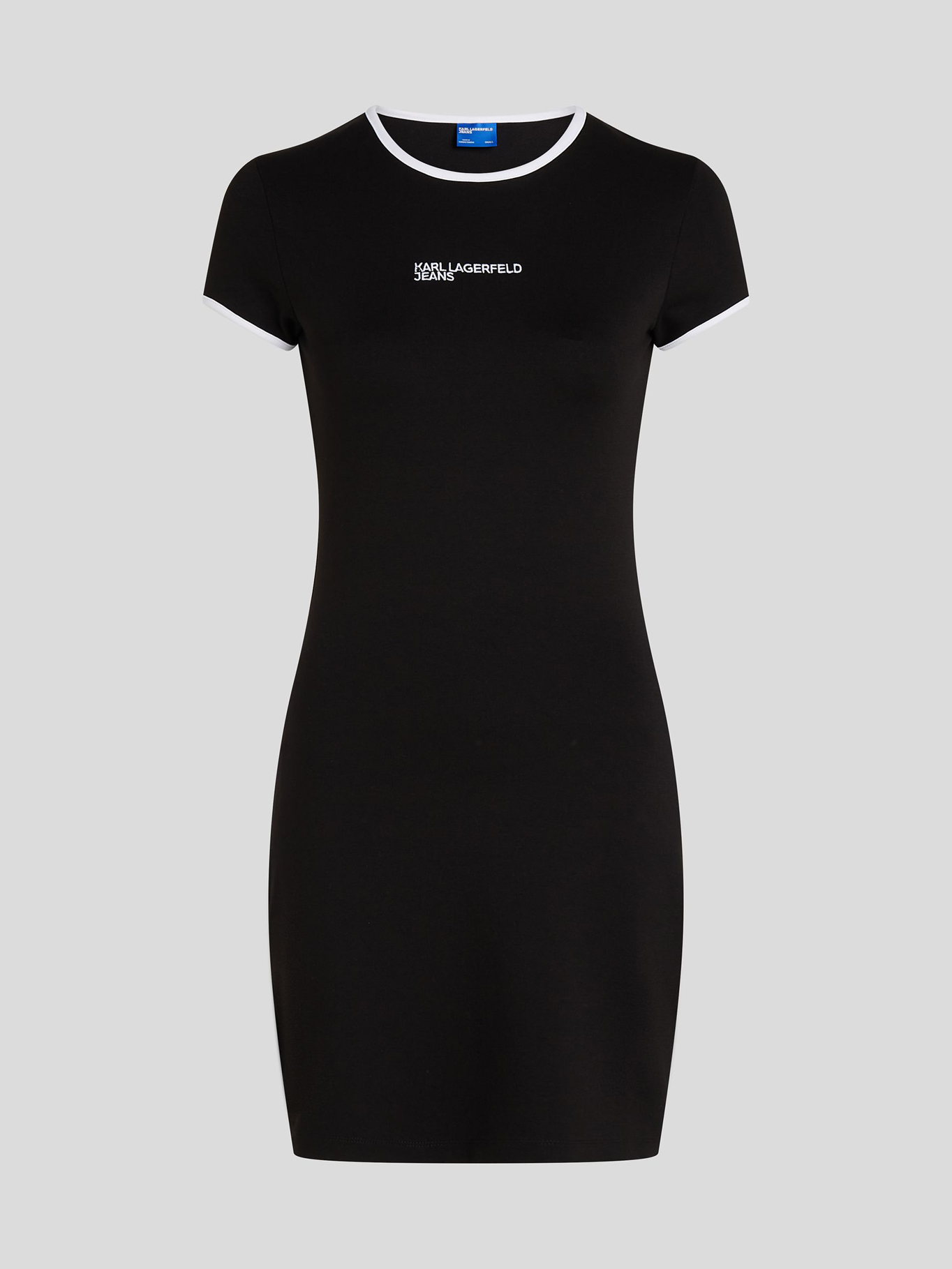 VESTIDO TIPO POLERA SLIM CON LOGO - 5