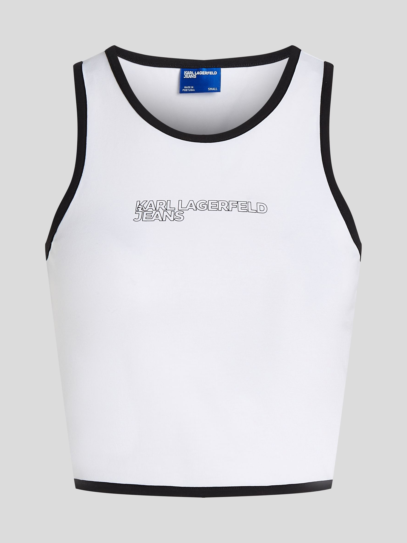 POLERA SIN MANGAS CON DETALLES DE RIBETE - 5