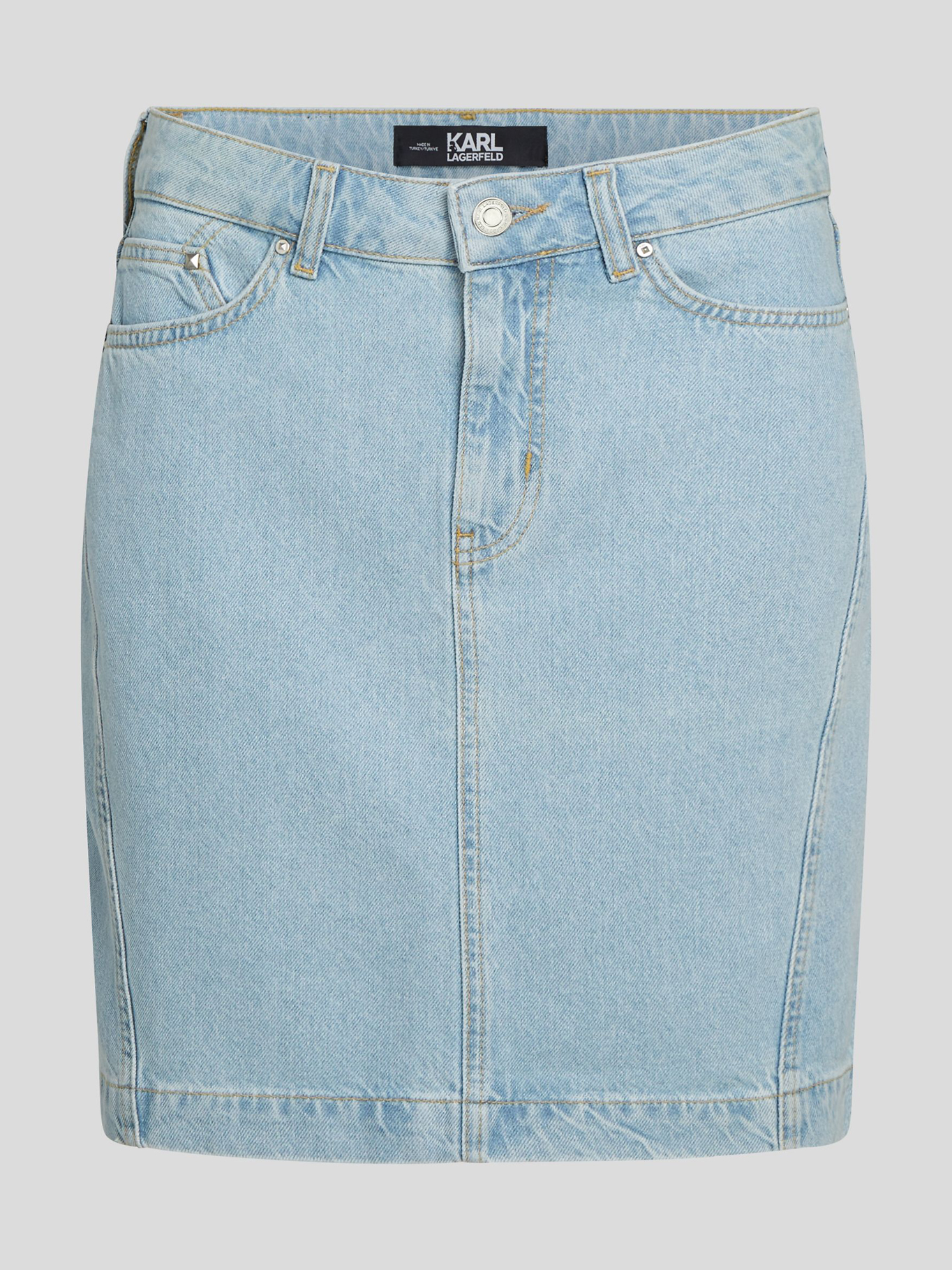 FALDA DENIM CON LOGO BLOCK - 1