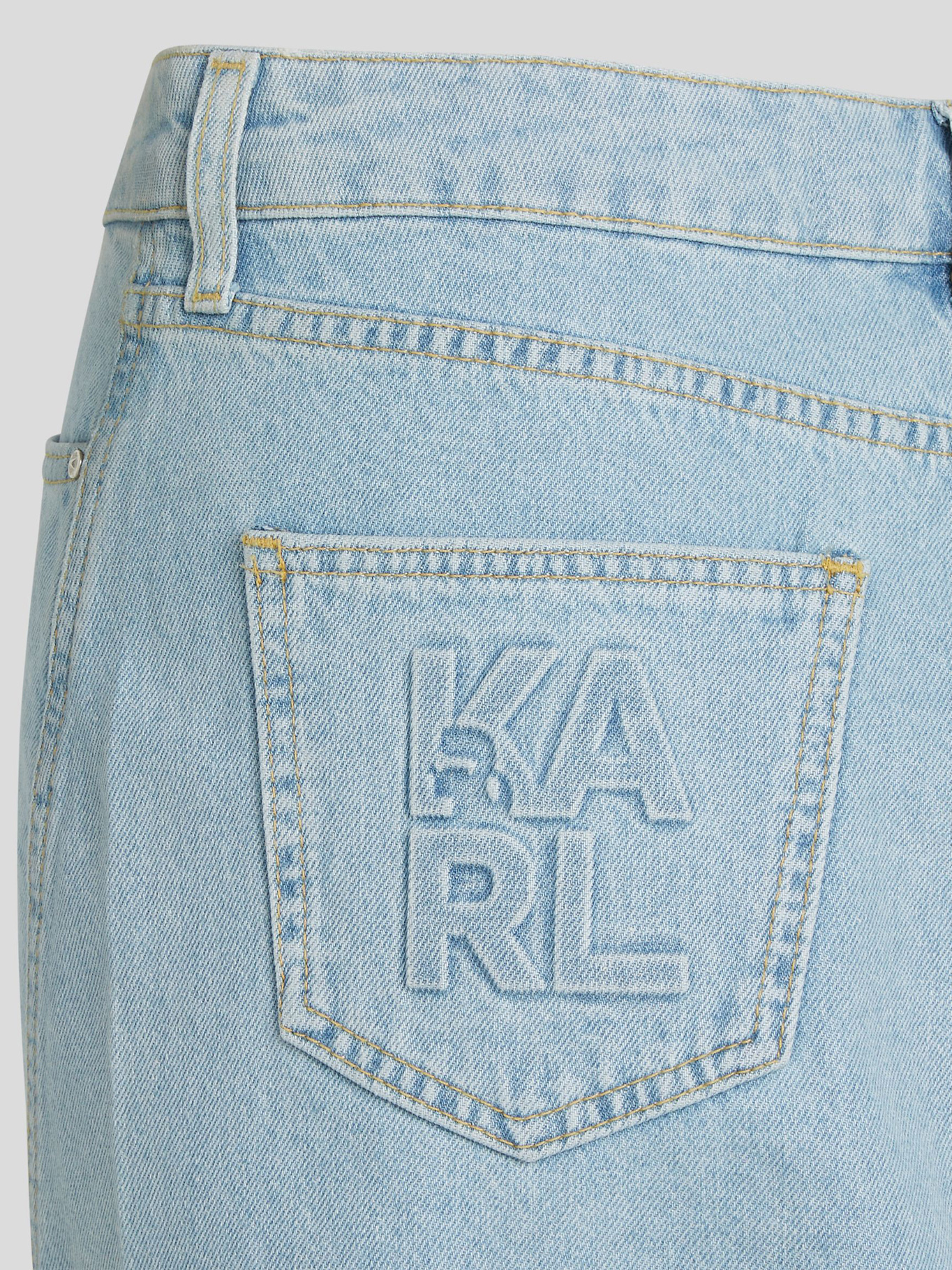 FALDA DENIM CON LOGO BLOCK - 3