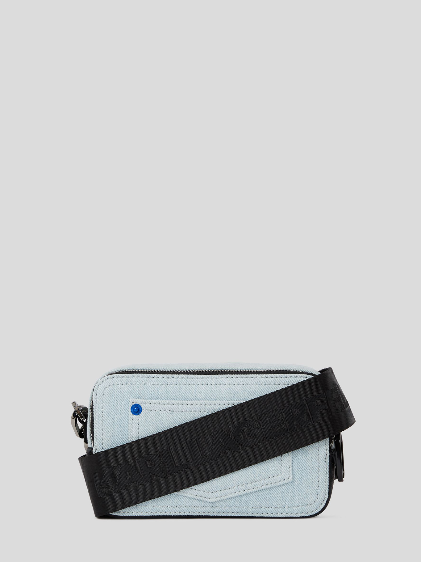 CARTERA DENIM CON LOGO EN CAJA - 3