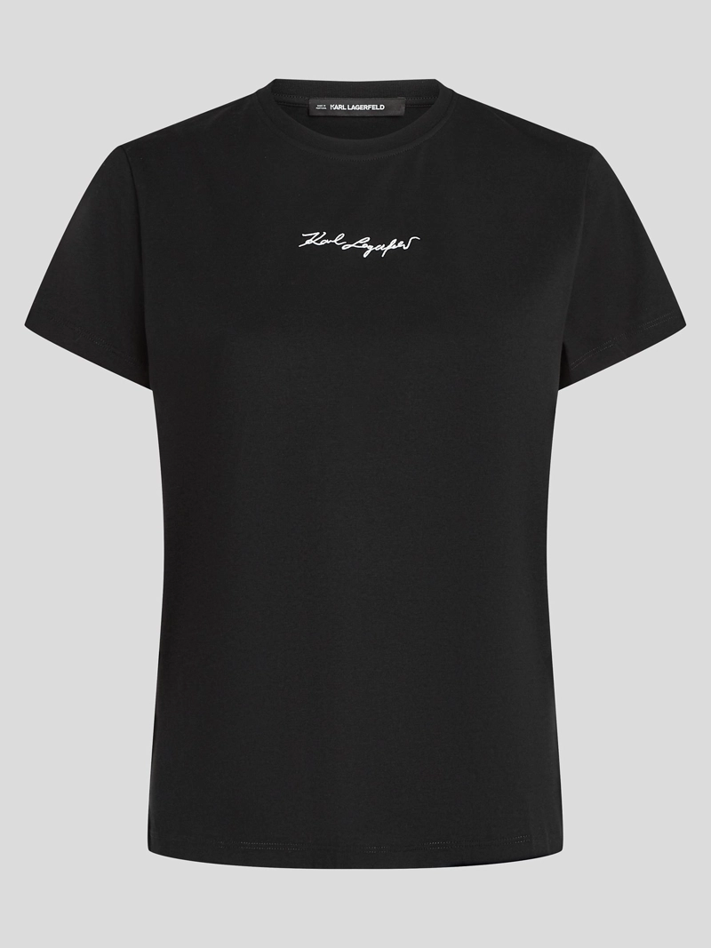 POLERA ESSENTIAL CON FIRMA BORDADA - 1