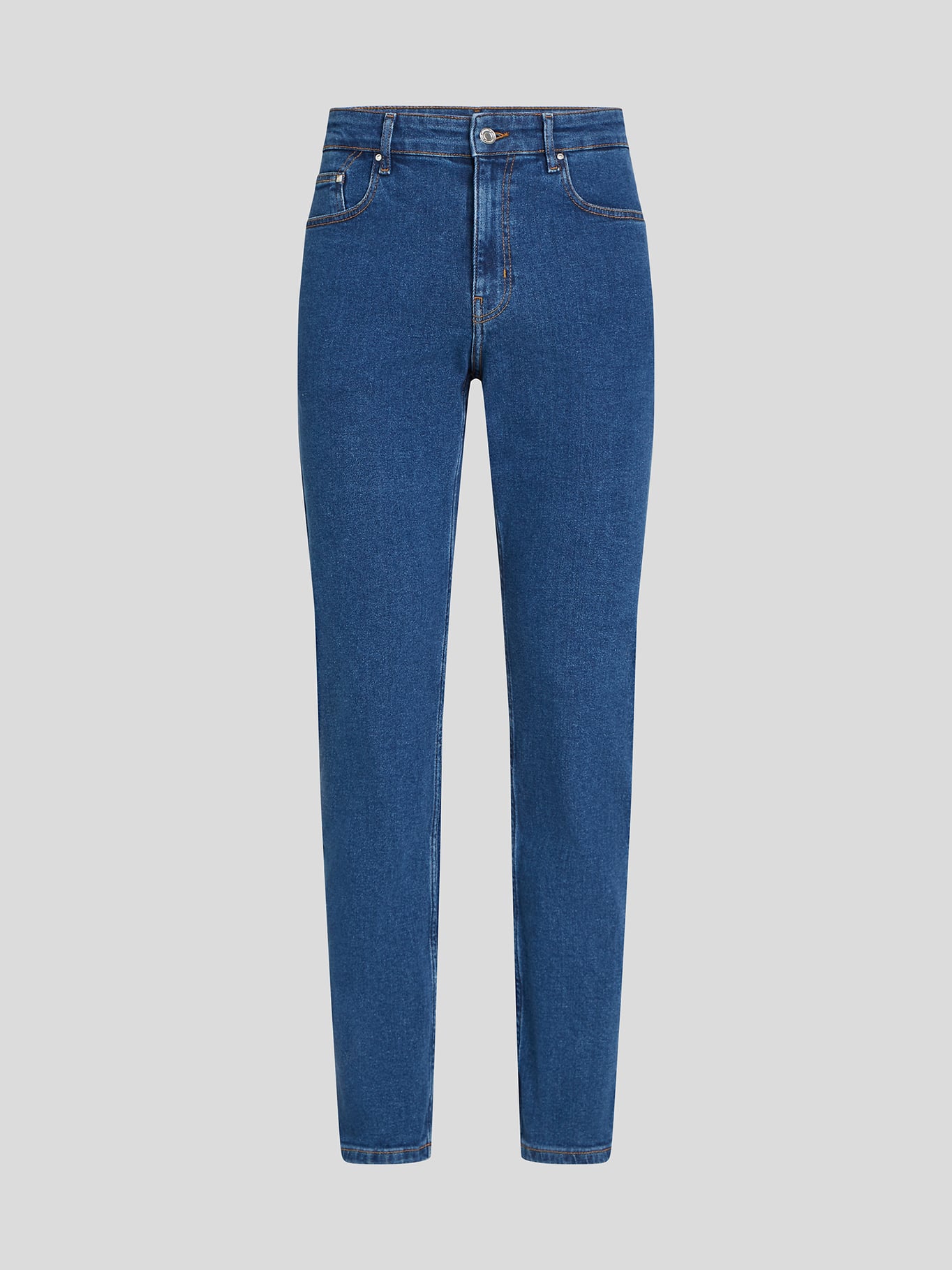 JEANS SLIM CON IKON BORDADO - 1